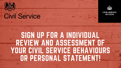 Product image for Individual review of your Civil Service Behaviours or Personal Statement or any other document for your Civil Service Application