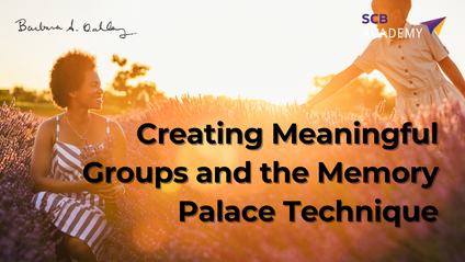 Product image for CREATING MEANINGFUL GROUPS AND THE MEMORY PALACE TECHNIQUE