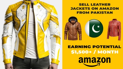 Product image for Sell Leather Jackets On Amazon From Pakistan