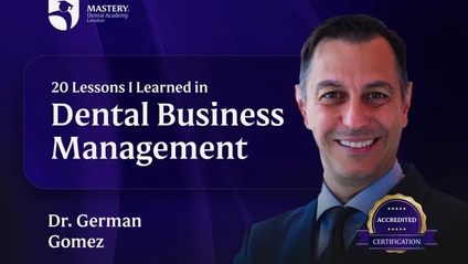Product image for 20 Lessons I Learned in Dental Business Management