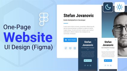Product image for One-Page Website UI Design (Figma)