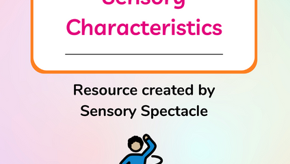 Product image for Sensory Characteristics book