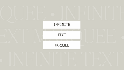 Product image for Infinite Text Marquee for Showit