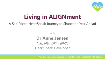 Product image for Living in ALIGNment: A Self-Paced HeartSpeak Journey to Shape the Year Ahead