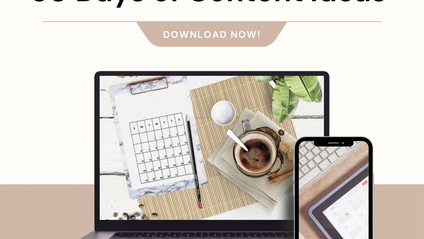 Product image for 30 Days of Content Ideas