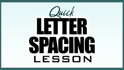 Product image for FREE Quick Letter Spacing Lesson Ebook