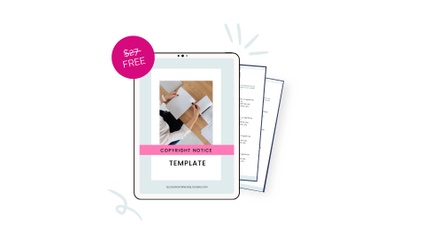 Product image for Copyright Notice Template