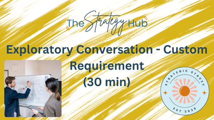 Product image for Custom Requirement - Exploratory Conversation - 30 min.