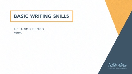 Product image for GE1204 - Basic Writing Skills