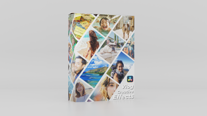 Product image for DaVinci Resolve用プラグイン | Vlogクリエイティブエフェクト Vol.1