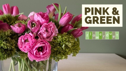 Product image for Flower Arranging Fridays: Low Pink & Green