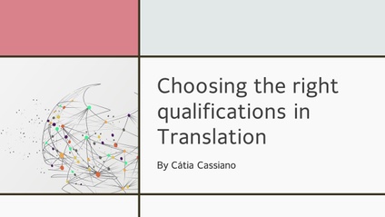 Product image for Choosing the Right Qualifications in Translation