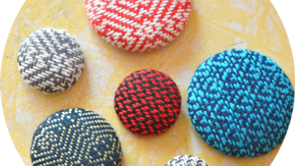 Product image for How to cover buttons with your hand woven fabric