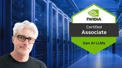 Product image for NVIDIA-Certified Associate: Generative AI and LLMs CERT PREP COURSE