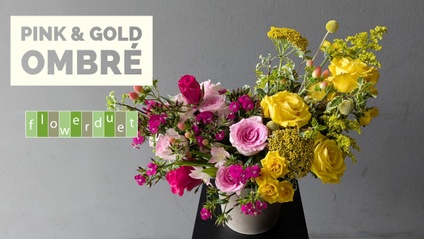 Product image for Flower Arranging Fridays: Pink & Gold Ombré