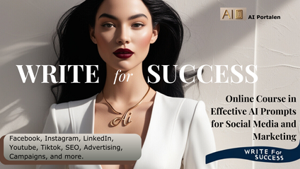 Product image for Write for Success: An Online Course in Effective AI Prompts for Social Media and Marketing
