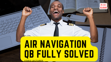 Product image for CPL ATPL Air Navigation Question Bank Fully Solved for Pilot Exams