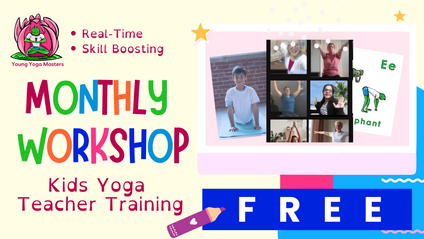 Product image for Kids Yoga Teacher Mini-Training - Monthly on Zoom