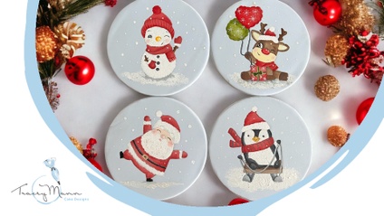 Product image for Beginner's Christmas Cake Painting