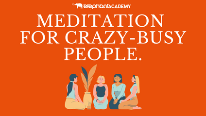 Product image for Meditation for Crazy-Busy People.