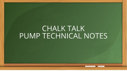 Product image for CHALK TALK PUMP TECHNICAL NOTES