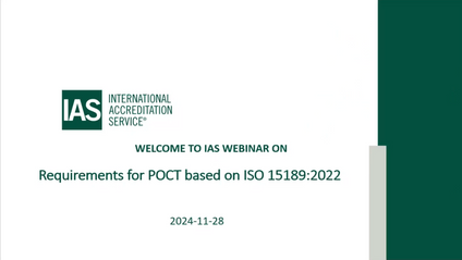Product image for ISO 15189:2022 - Requirements for point-of-care-testing (POCT)