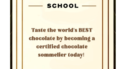 Product image for Laminated Certified Chocolate Sommelier School Bookmark