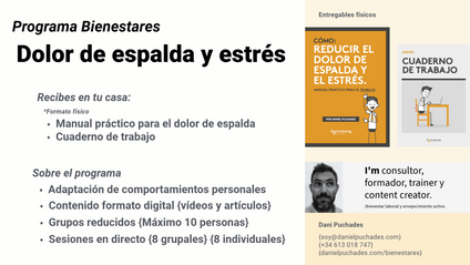 Product image for Programa bienestares {Dolor de espalda} - Próxima Septiembre 2024