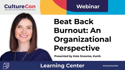 Product image for Webinar: Beat Back Burnout - An Organizational Perspective