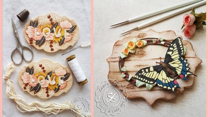 Product image for EMBROIDERY OFFER: Love + Butterfly Stitches courses
