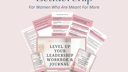 Product image for Level Up Your Leadership Workbook & Journal: For Women Who Are Meant For More