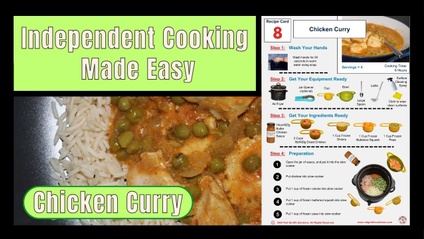 Product image for Independent Cooking Made Easy Chicken Curry Recipe Card
