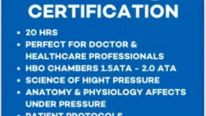 Product image for Level II Certification: Hyperbaric Chamber Operator