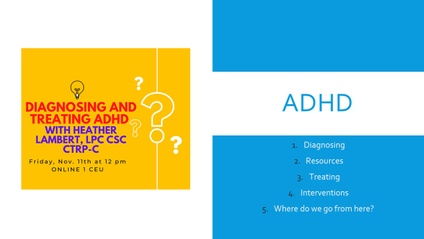 Product image for Diagnosing and Treating ADHD