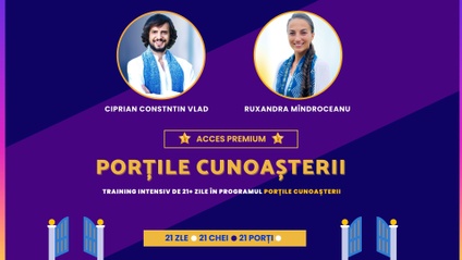 Product image for PORȚILE CUNOAȘTERII 21 DE ZILE - ACCES PREMIUM