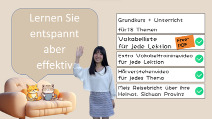 Product image for Chinesisch Anfängerkurs Online Lernvideo