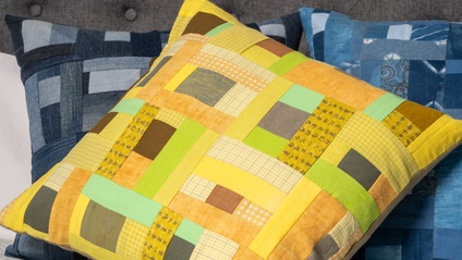Product image for Block & Stripe - quilt cushion 