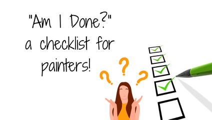 Product image for Checklist for Painters: Am I Done?