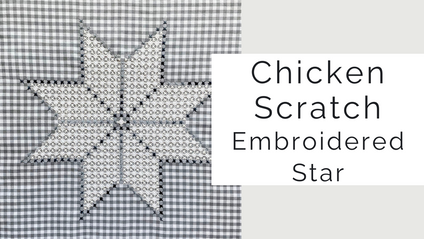Product image for Snowflake Embroidery Star Panel