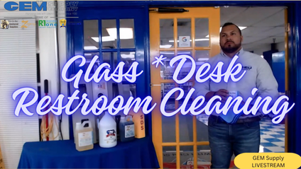 Product image for Glass, Desk & Restroom Cleaning Virtual Training