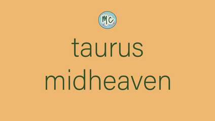 Product image for taurus midheaven