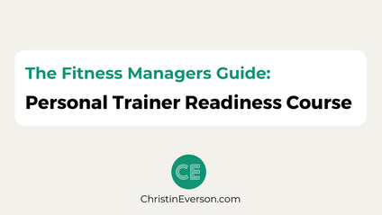 Product image for Fitness Managers Guide: Personal Trainer Readiness Curriculum
