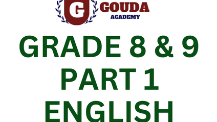 Product image for Grade 8 & 9 English Course Part 1 MAY 2025
