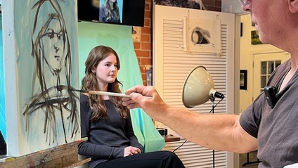 Product image for Henry Stinson Expressive Portrait Painting in Oil Demonstration
