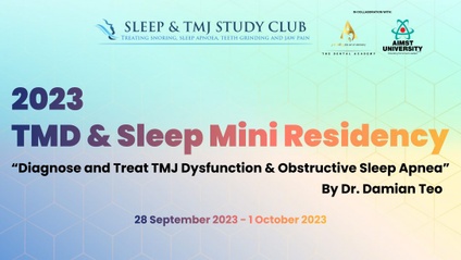 Product image for Malaysia TMD & Sleep Residency 2023