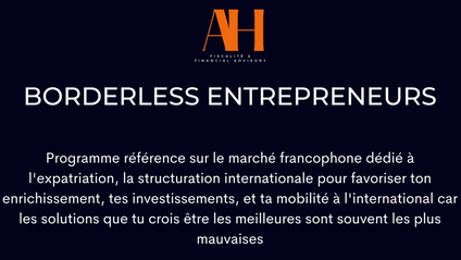 Product image for BORDERLESS ENTREPRENEURS V.3 - Expatriation, Investissements, Géodiversification, Optimisation
