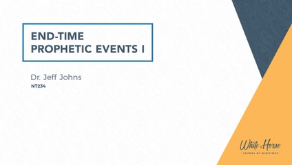 Product image for NT234 - End-Time Prophetic Events I
