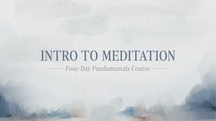 Product image for Intro to Meditation