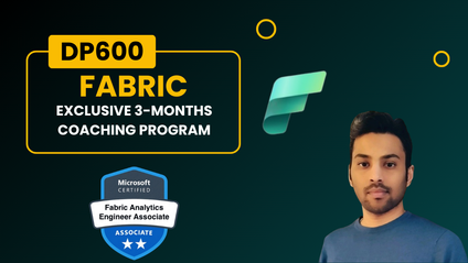 Product image for Microsoft Fabric Hands-On Mentorship - 3 Months Coaching Program