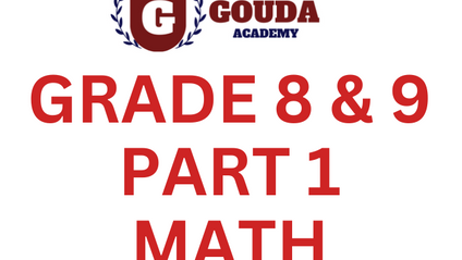 Product image for Grade 8 & 9 Math Course Part 1